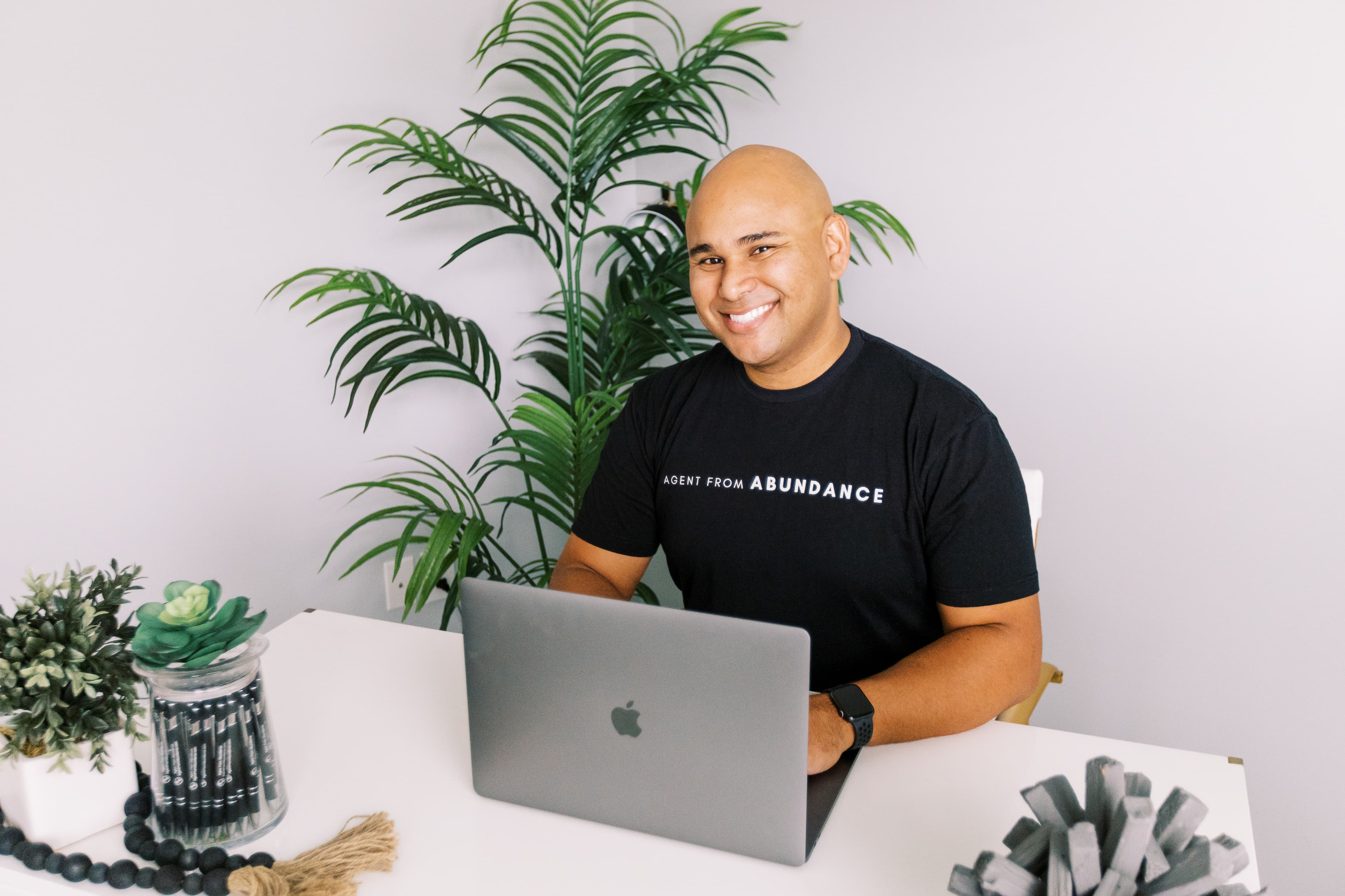 A person working in laptop